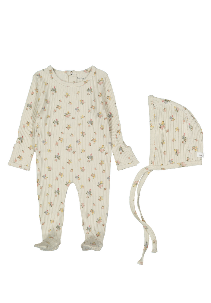 Cottage Printed Romper & Hat