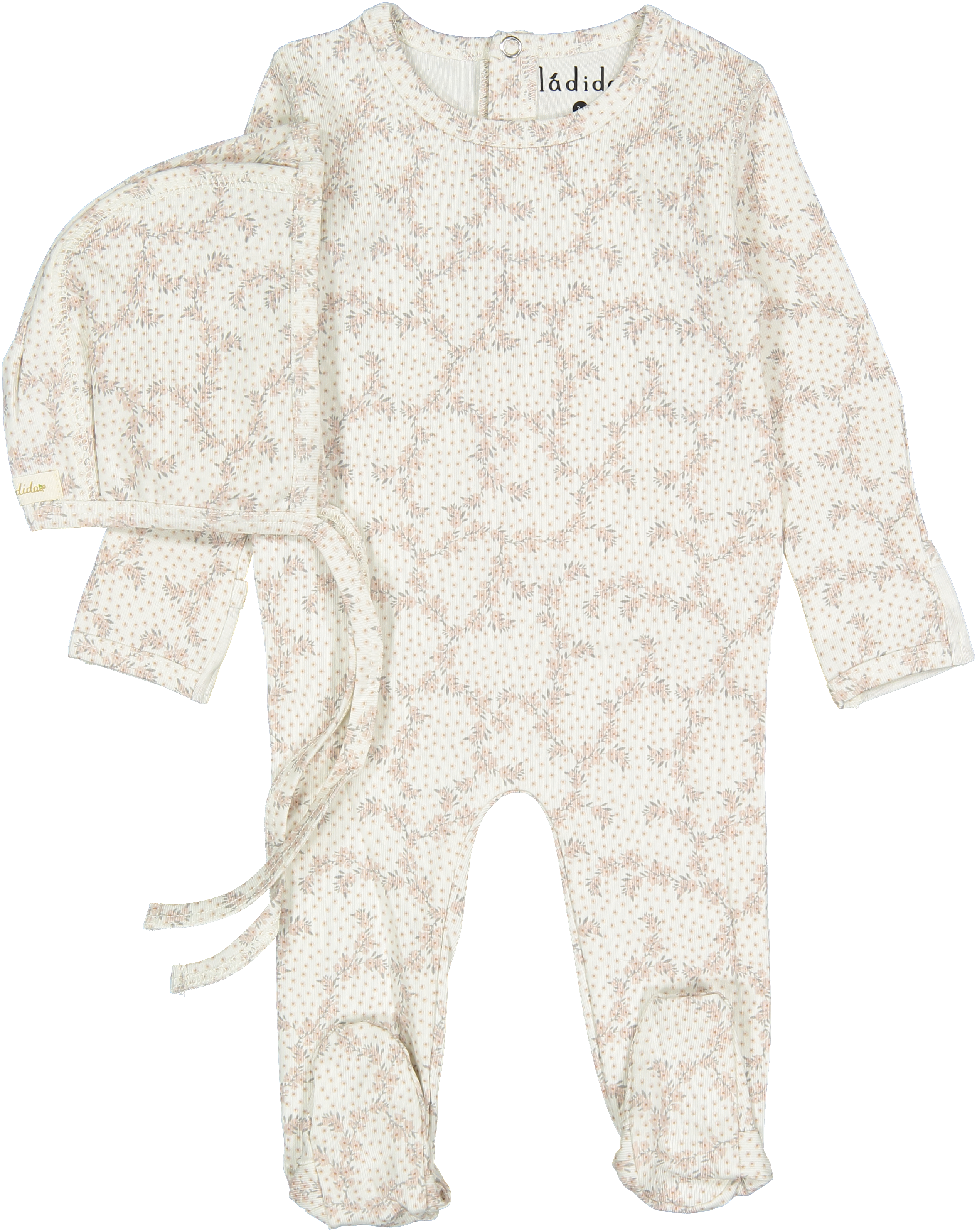 Ladida Vintage Vine Footie & Hat