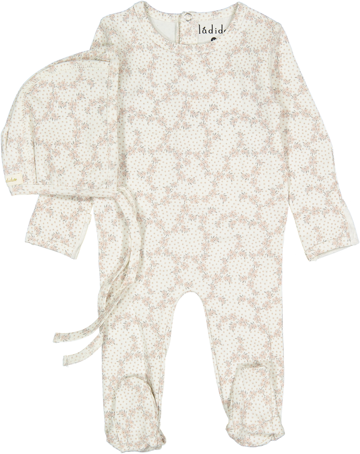 Ladida Vintage Vine Footie & Hat