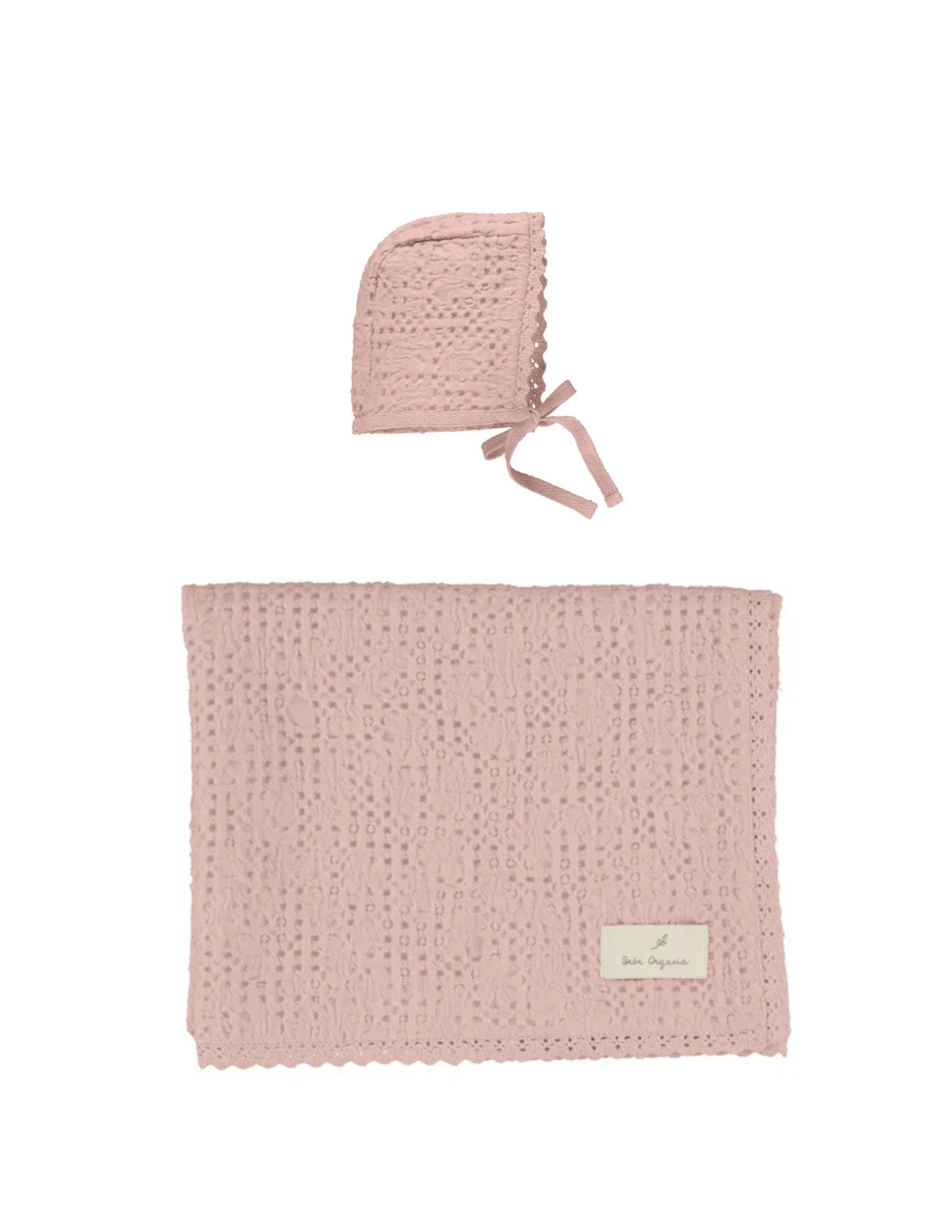 Waffle  Blanket And Hat