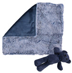 Heather Luxe Stone Wash & Navy