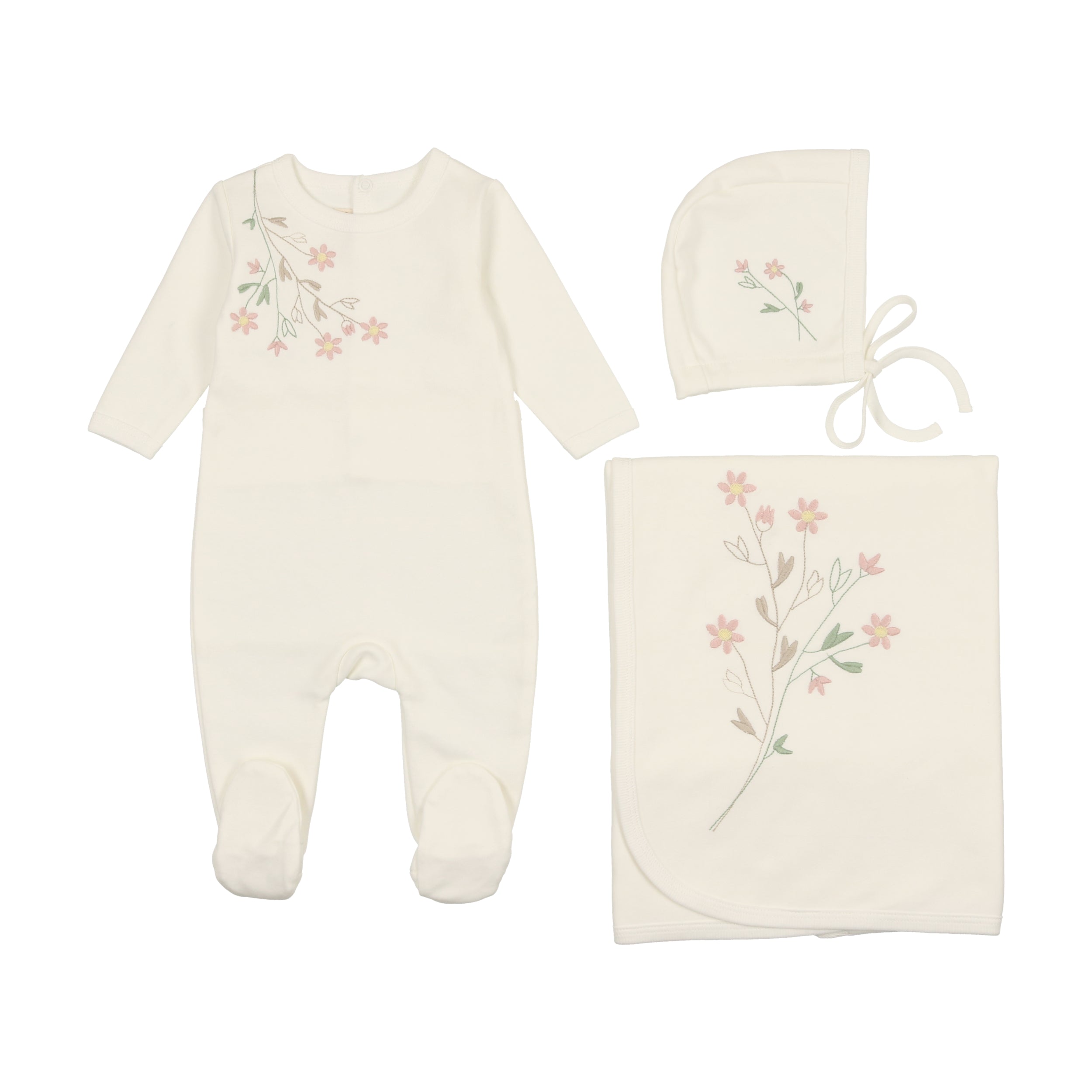 Budding Blossoms Layette Set