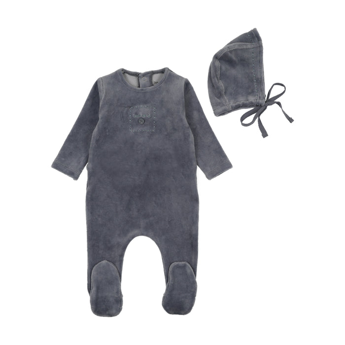 Cute As a Button Footie & Hat