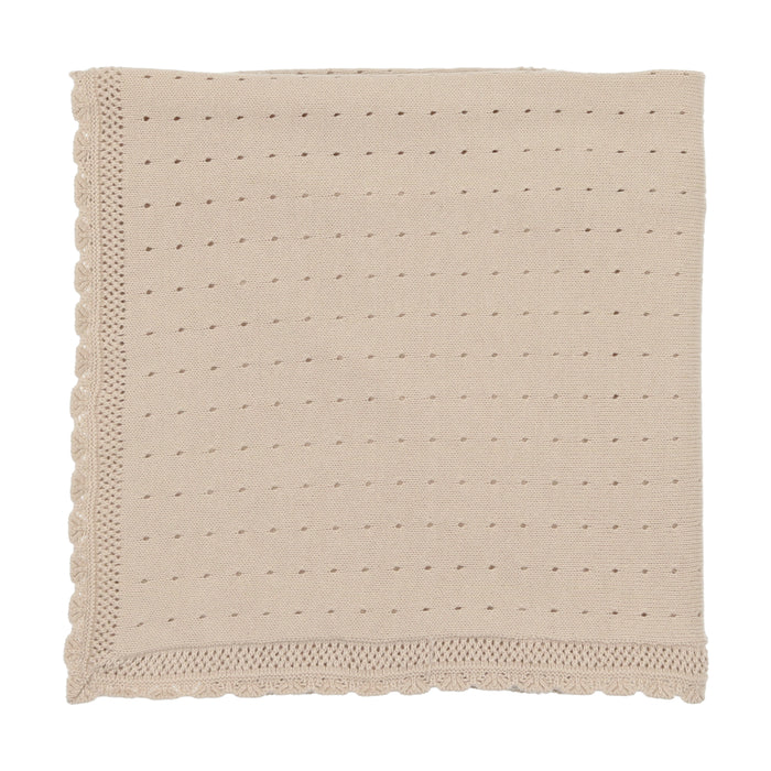 Dotted Open Knit Blanket