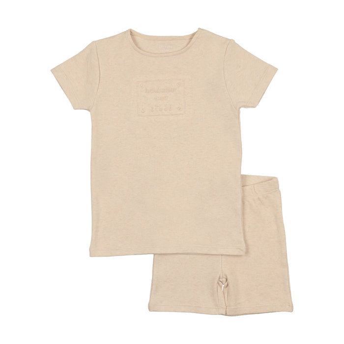 Embossed Plaque Short Set