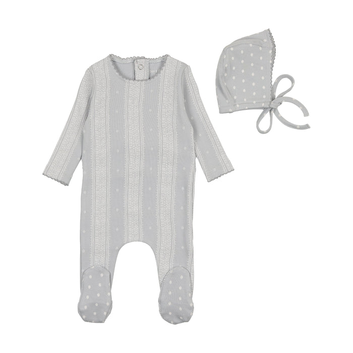 French Linen Footie & Hat