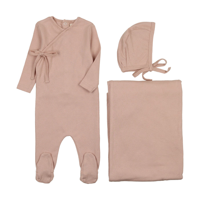 Pointelle Heart Layette Set