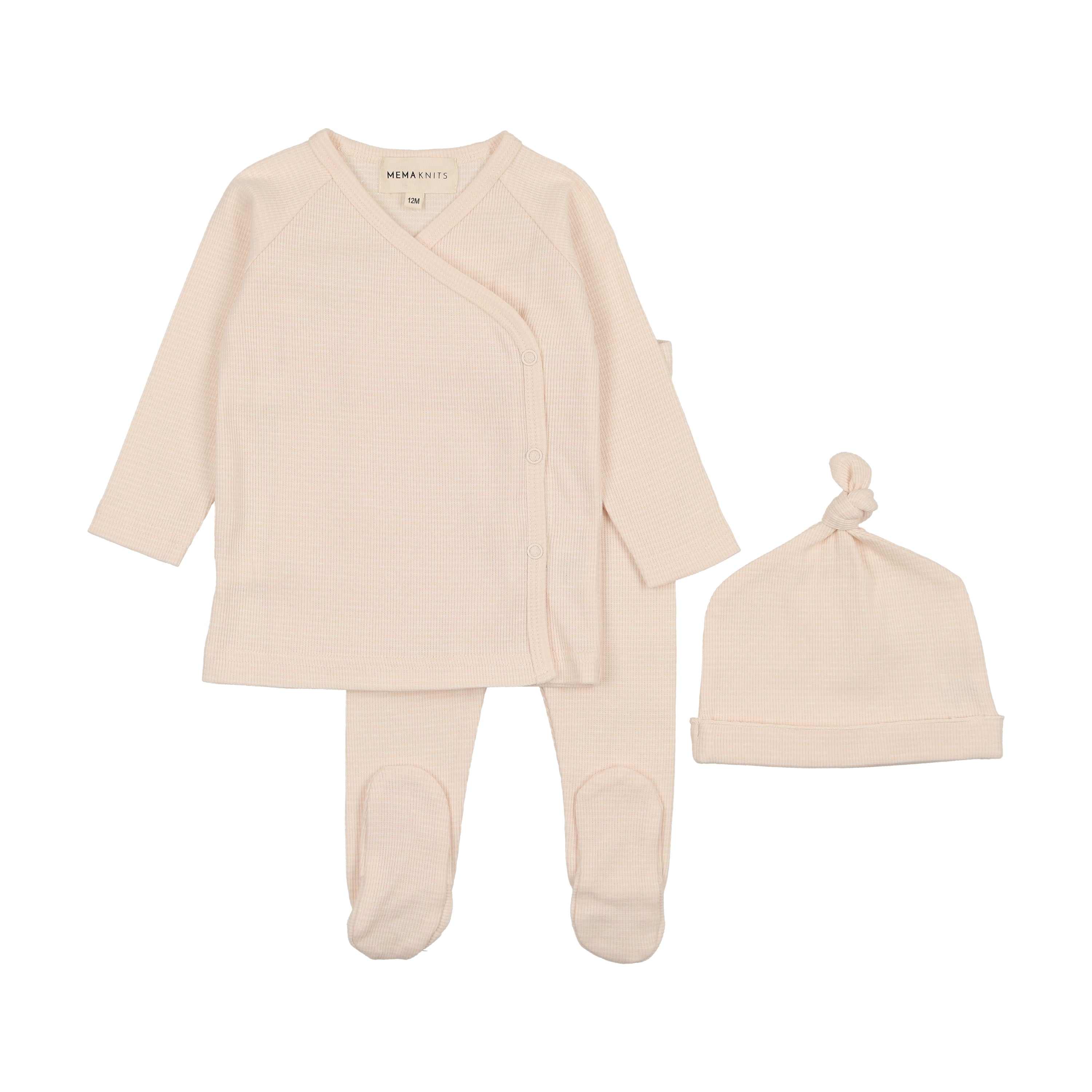 Striped Two Piece Wrap Set