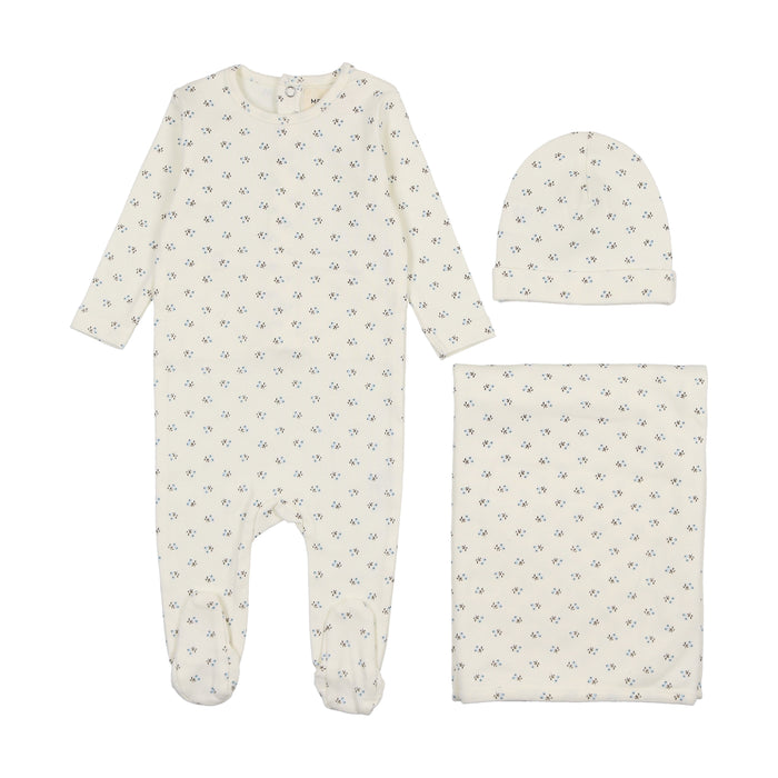 Bud Print Layette Set