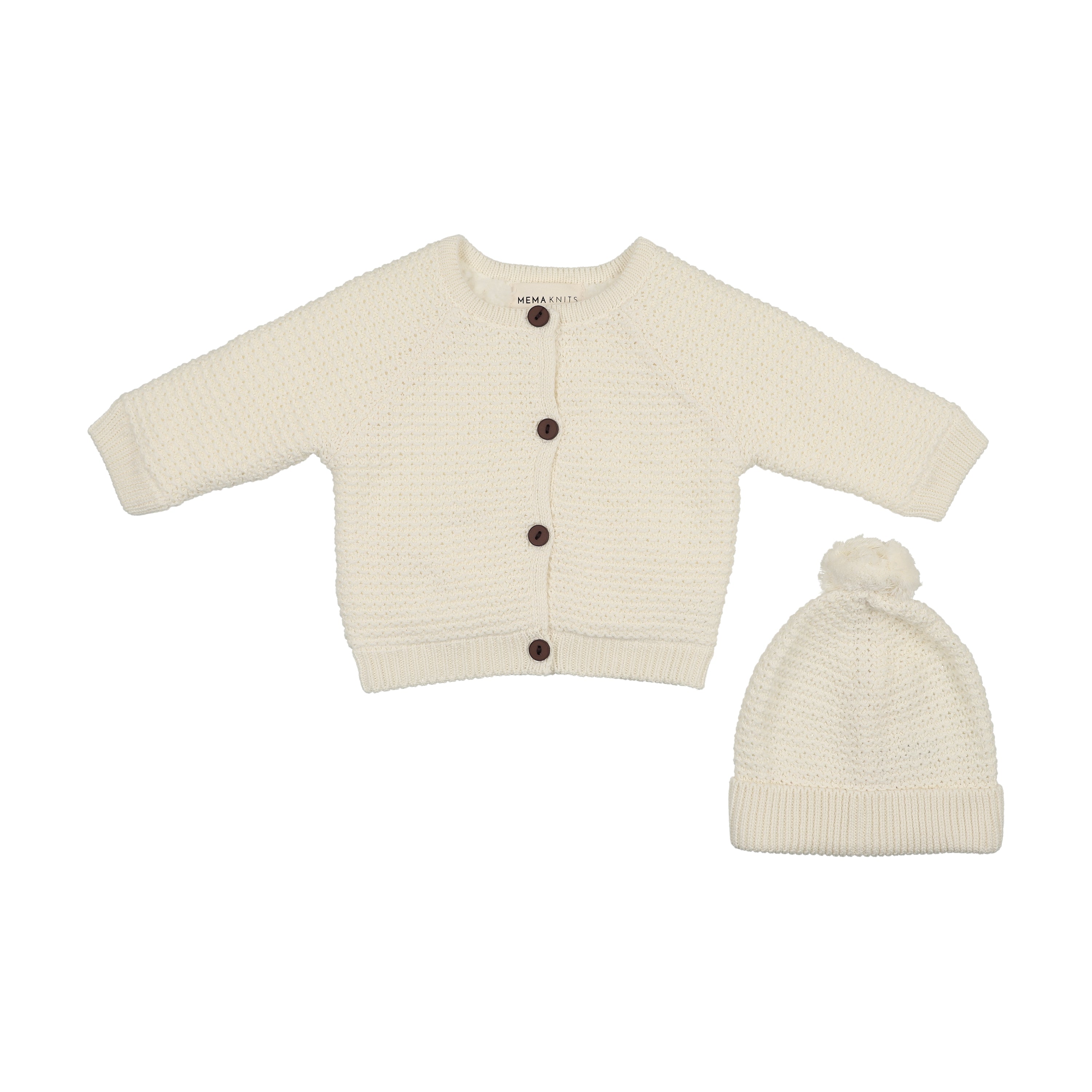 Knit Sherpa Lined Jacket + hat