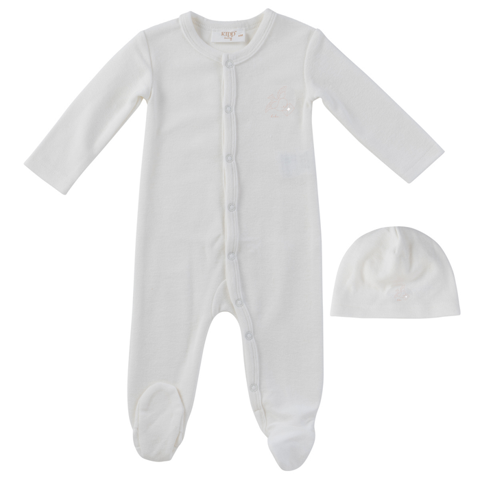 Flying Feathers Terry Footie & Hat