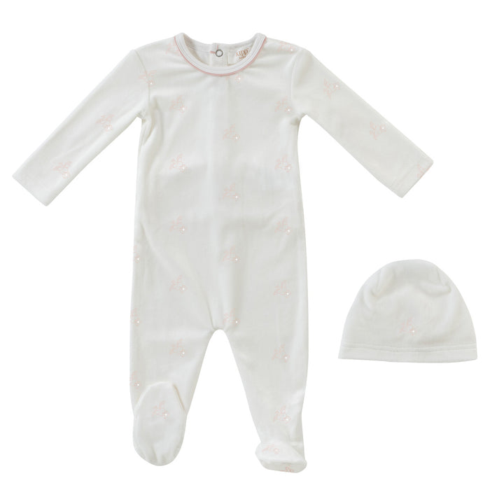 Flying Feathers Pattern Footie