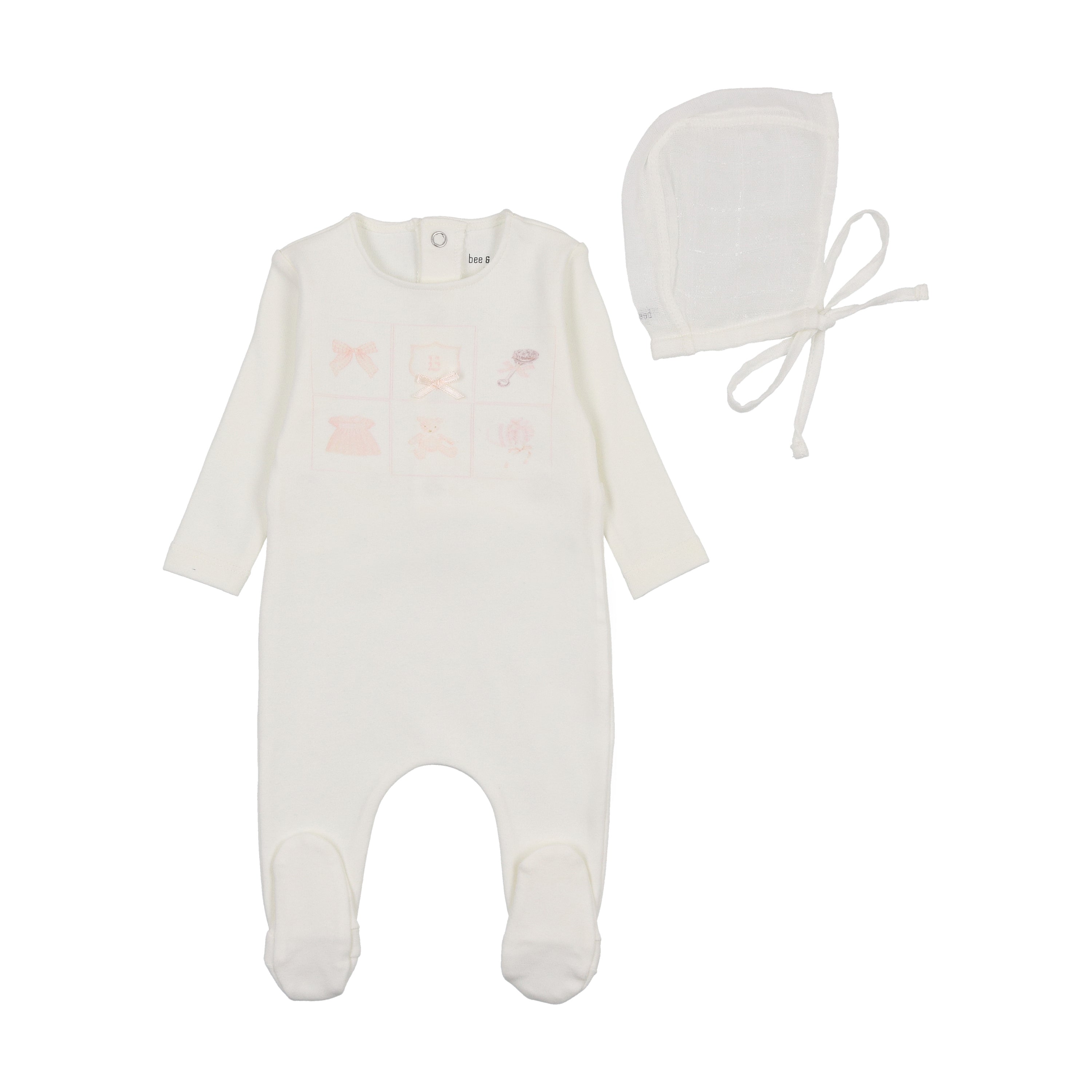 Take Me Home Gingham Footie & Bonnet