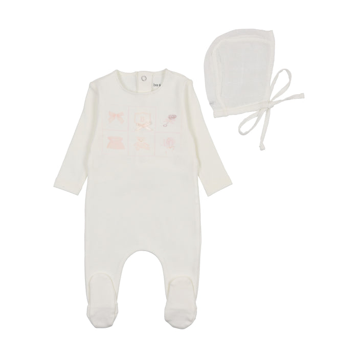 Take Me Home Gingham Footie & Bonnet