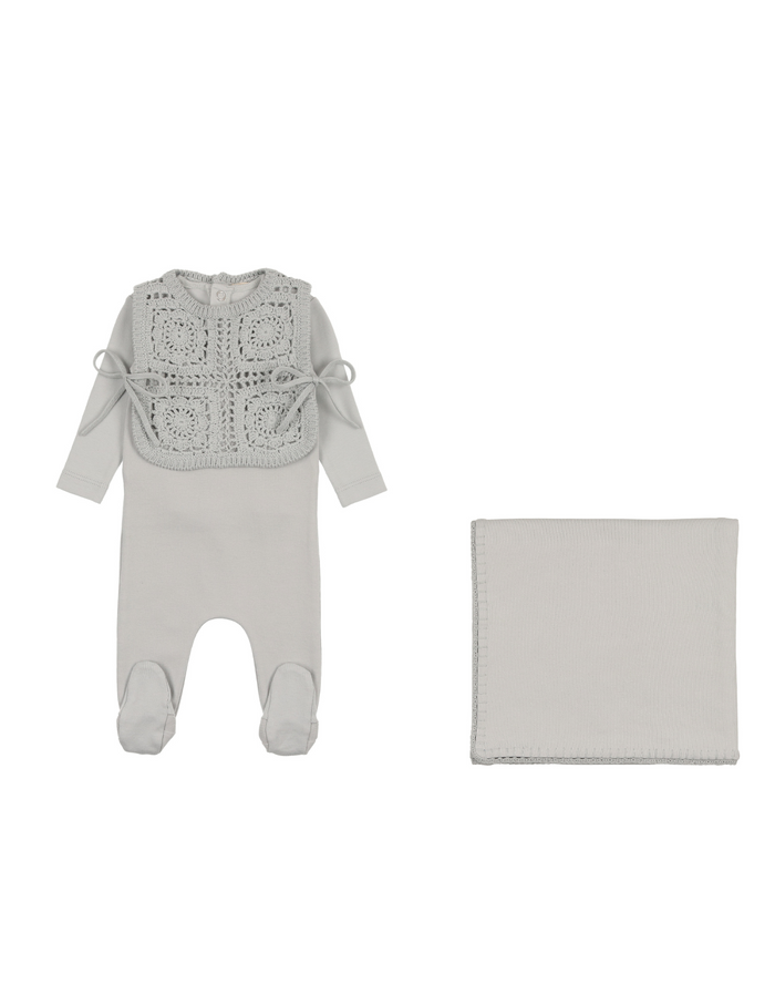 Crochet Pullover Vest Layette Set
