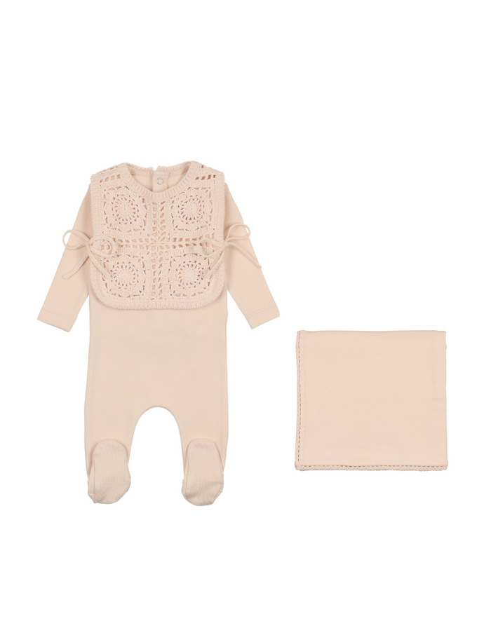 Crochet Pullover Vest Layette Set