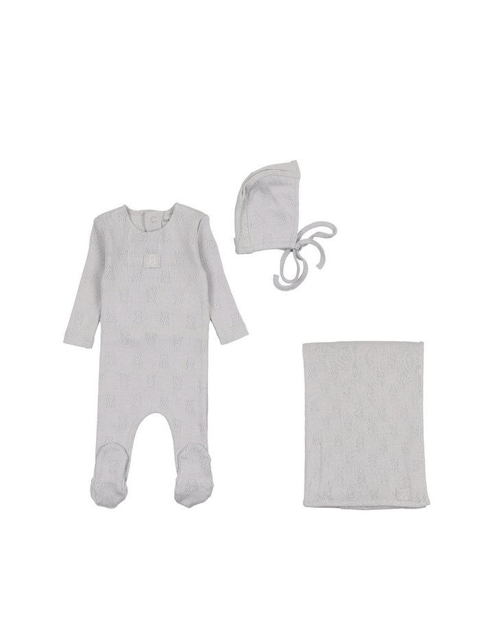Petit Ourse Pointelle Layette Set