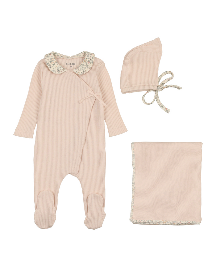 Organic Ditsy Wrap Layette Set