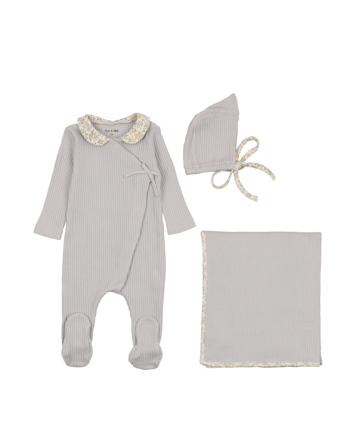 Organic Ditsy Wrap Layette Set
