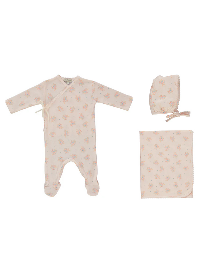 Marie Wrap Summer Bouqet Layette Set
