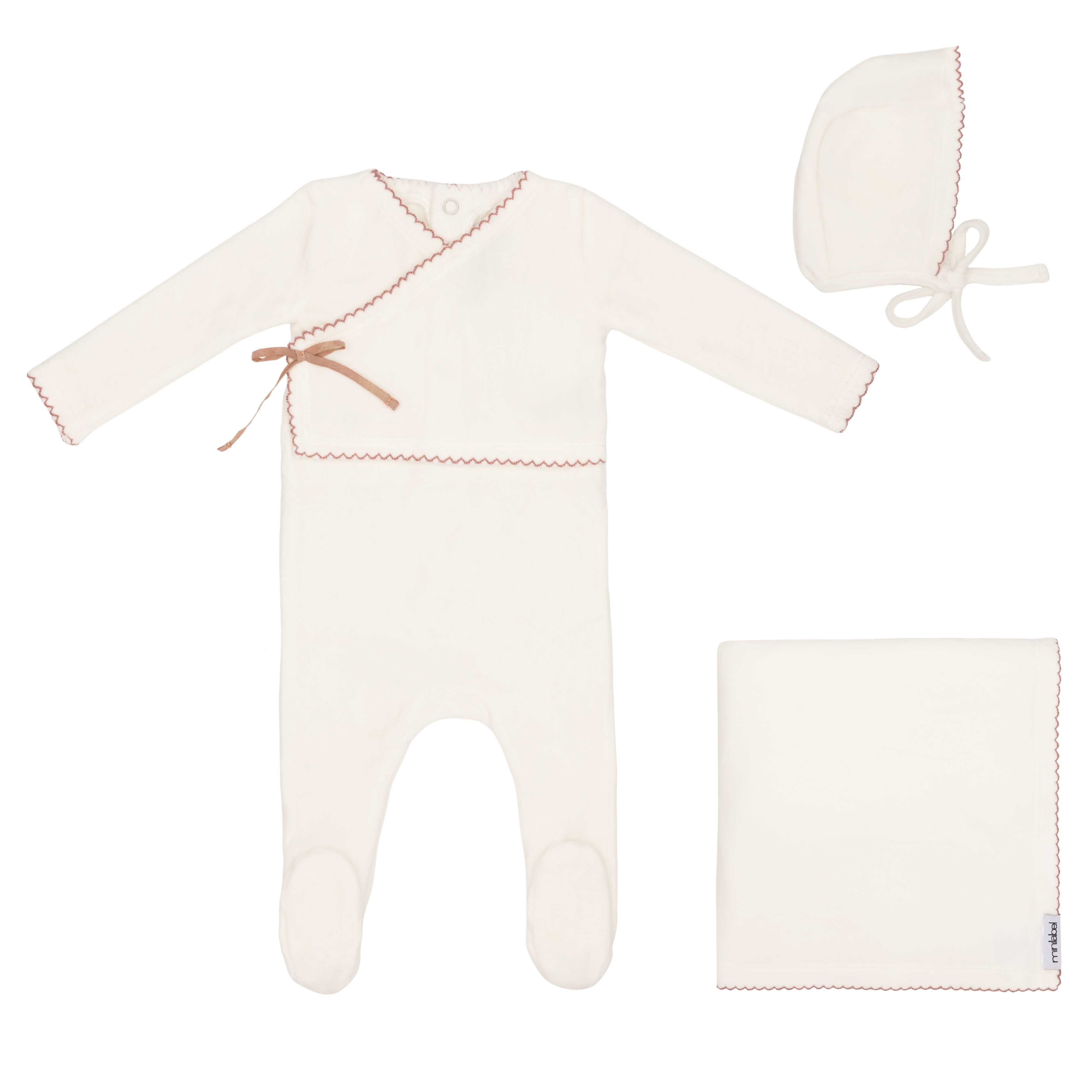 Classic Velour Kimono Velour Layette Set