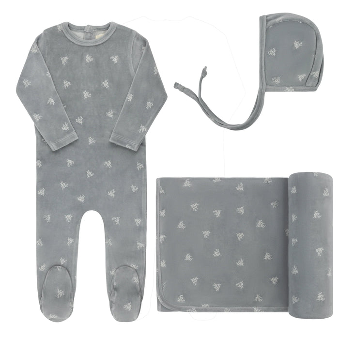 Velour Leaf Pattern - Take Me Home Set