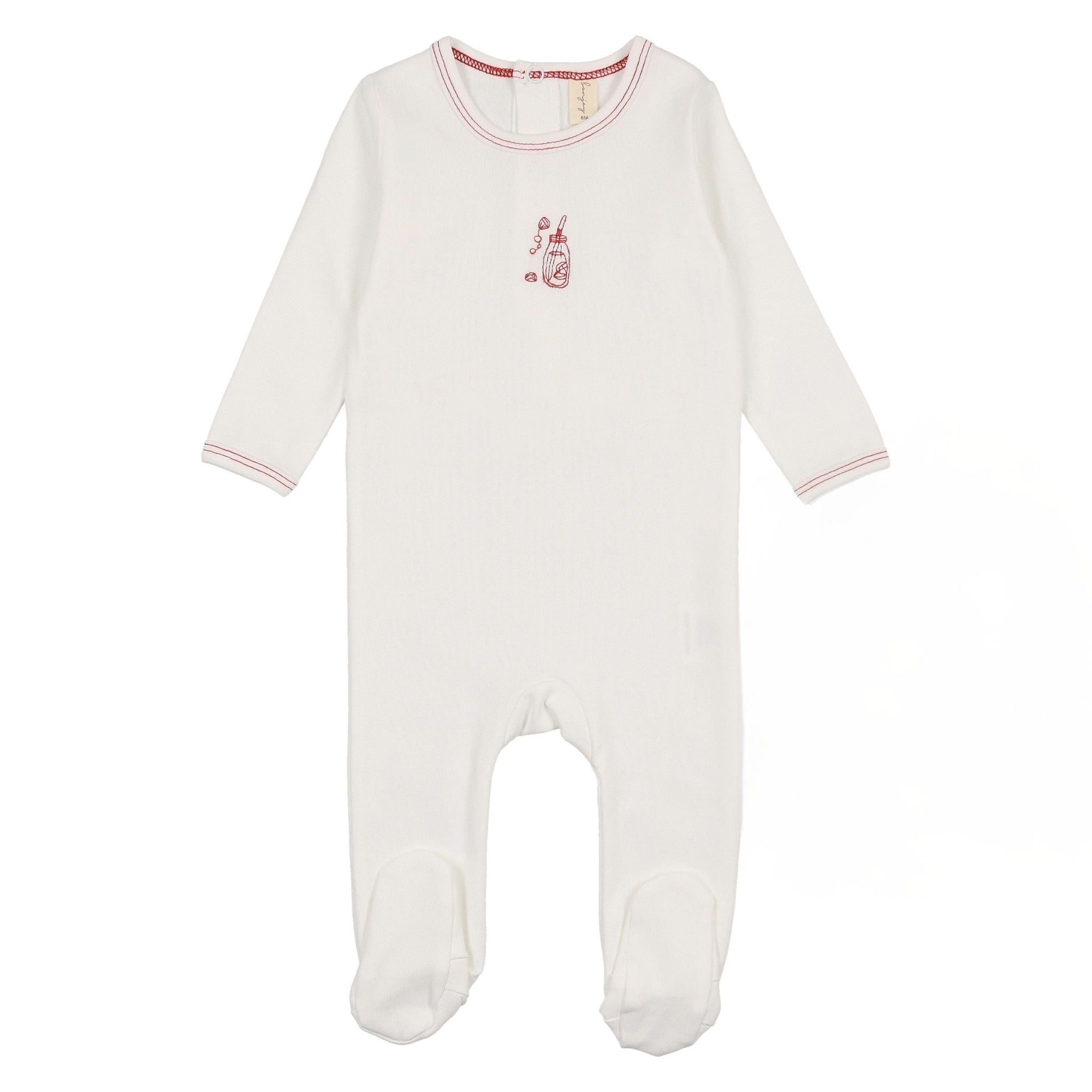 Embroidered Lemonade Footie