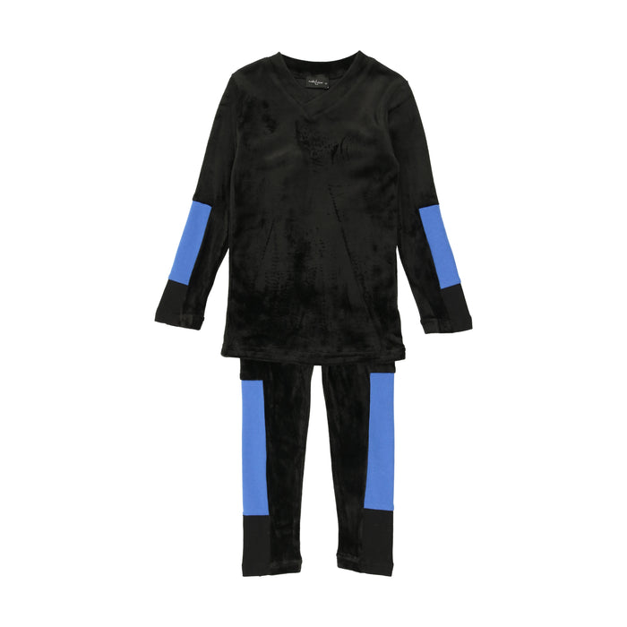 Velour Colored Armed Pajamas