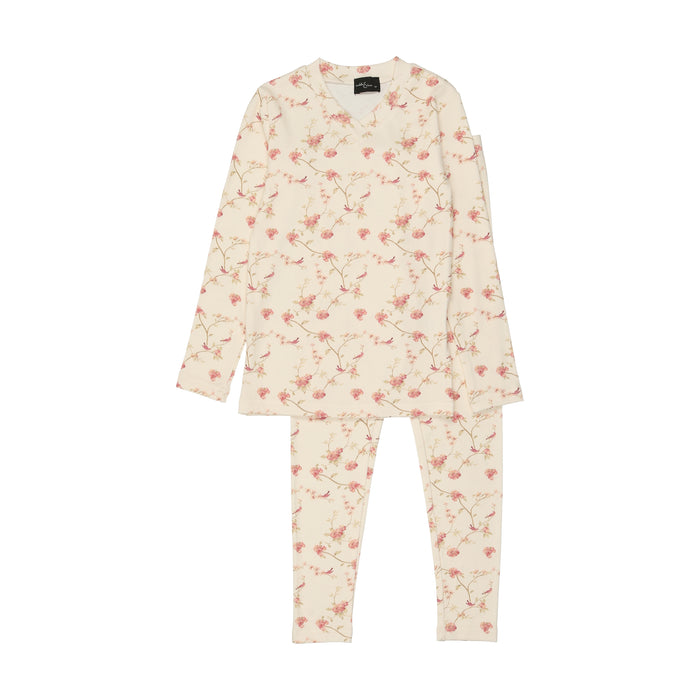 Cream Birdy Pajamas
