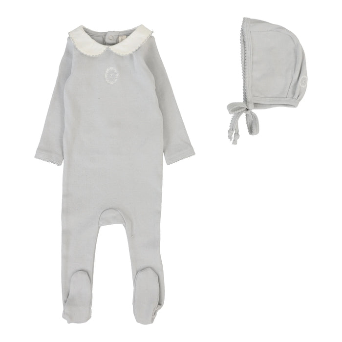 Emblem Embroidered Footie Set