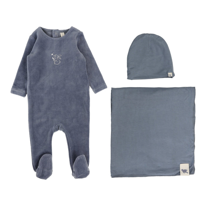 Velour Forest Graphic Layette Set