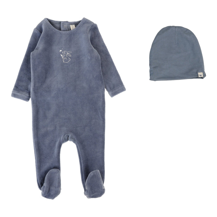 Velour Forest Graphic Footie & Hat