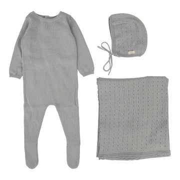 Dotty Knit Layette Set