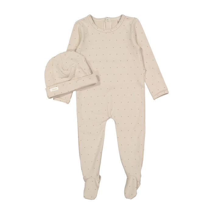 Sand Star Print footie & Hat