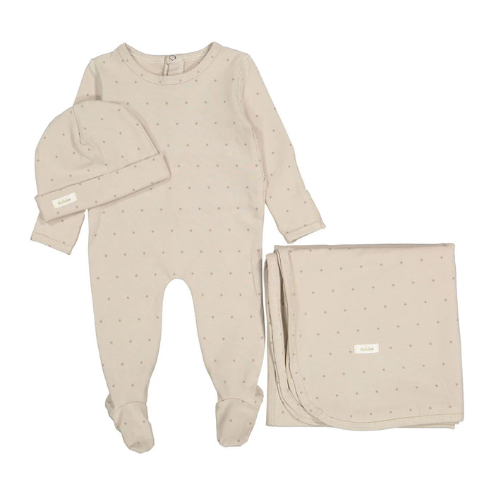 Sand Star Print Layette Set