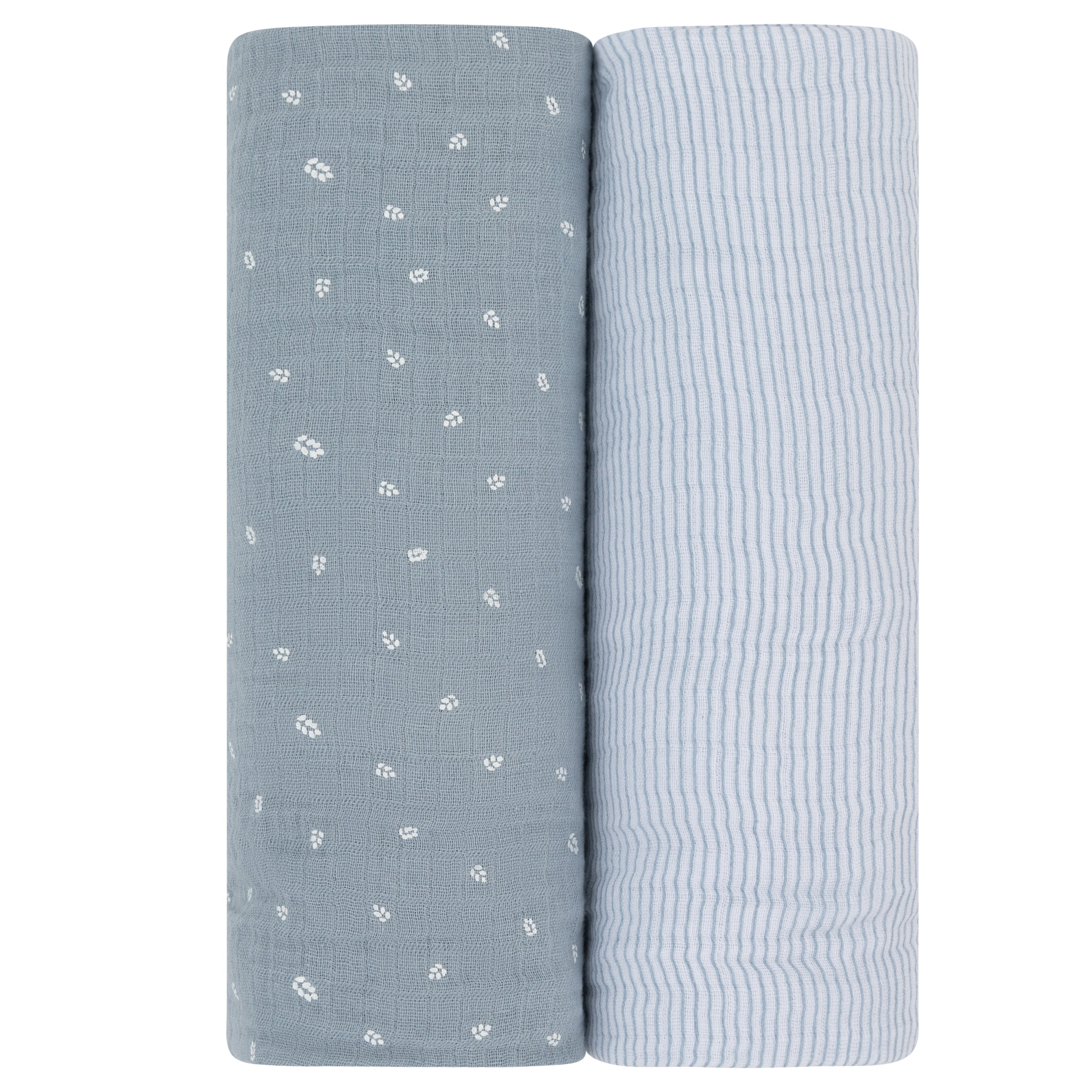 2 Pack Muslin Swaddle Blankets