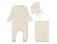 Quaint Printed Layette Set