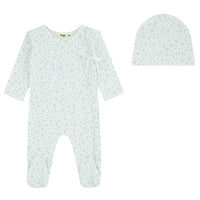 Floral Printed Wrap Layette Set