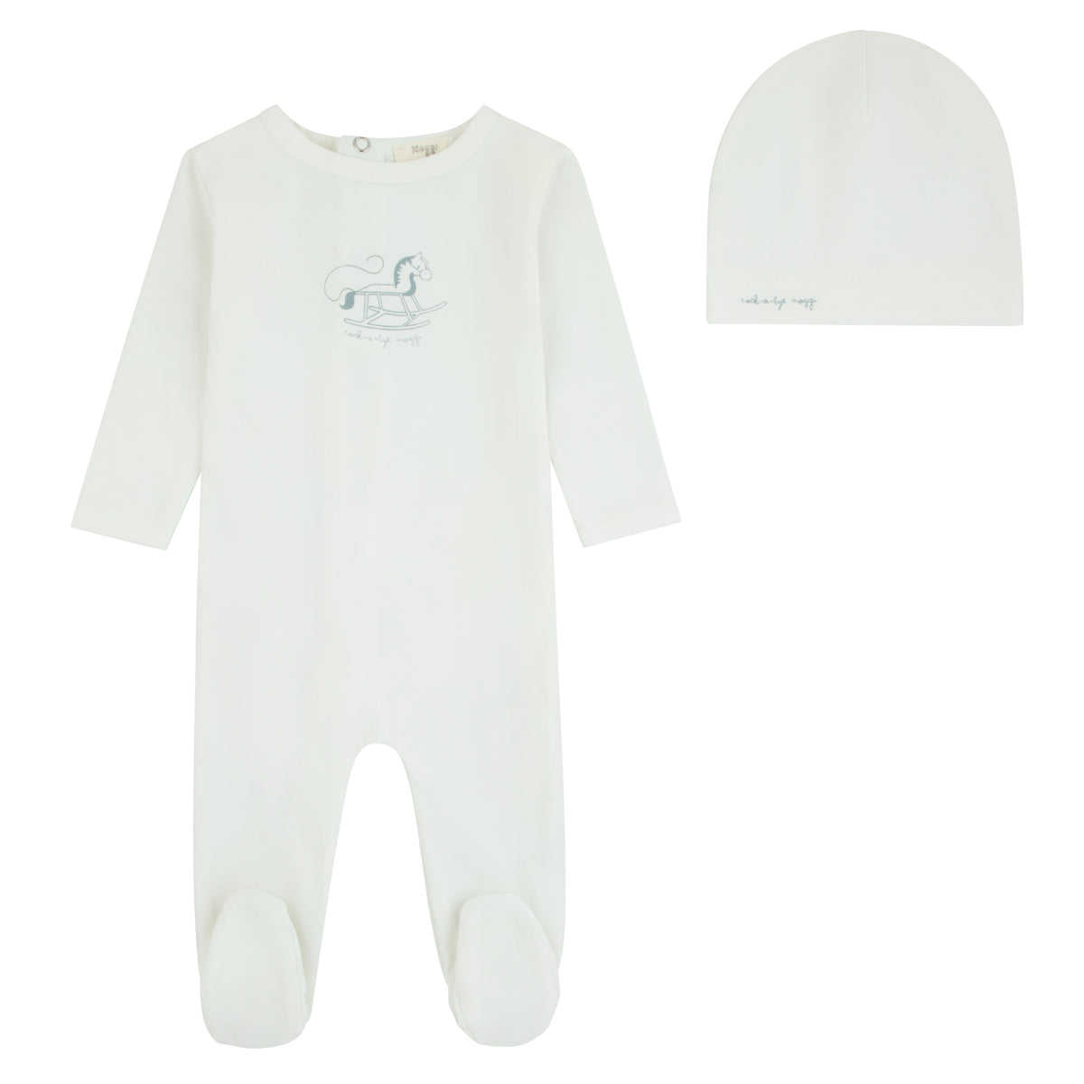 Rocking Horse Footie and Hat