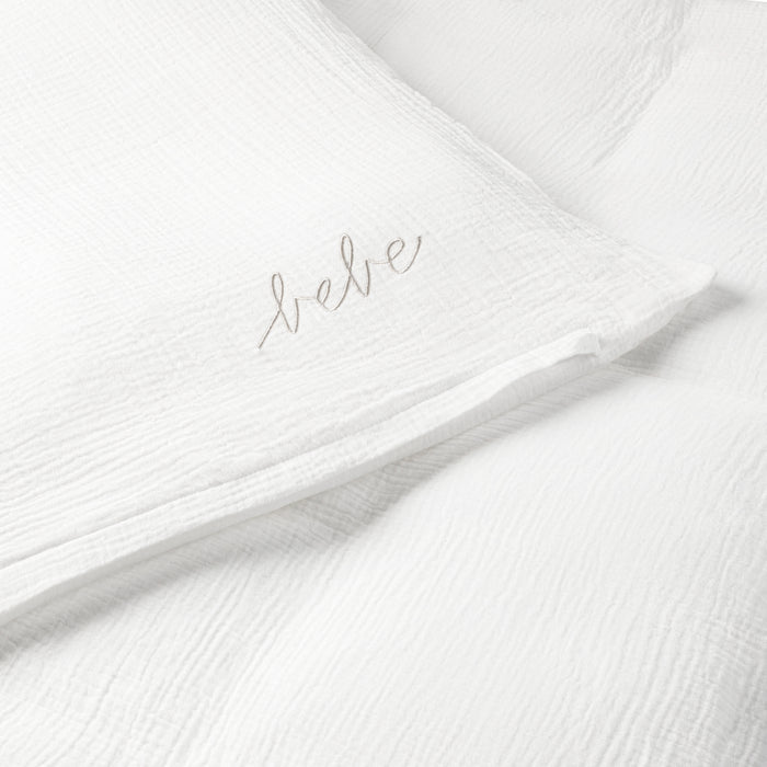 DH Gauze 3 Piece White Crib Set