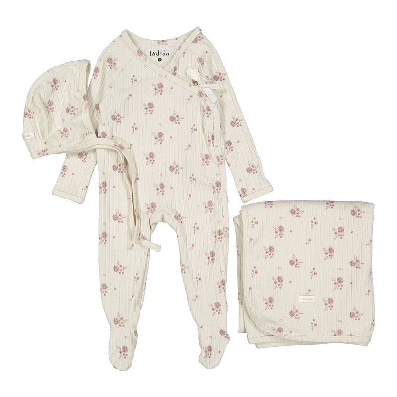 Watercolor Printed Layette Set