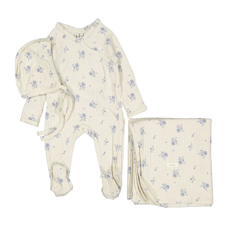 Watercolor Printed Layette Set