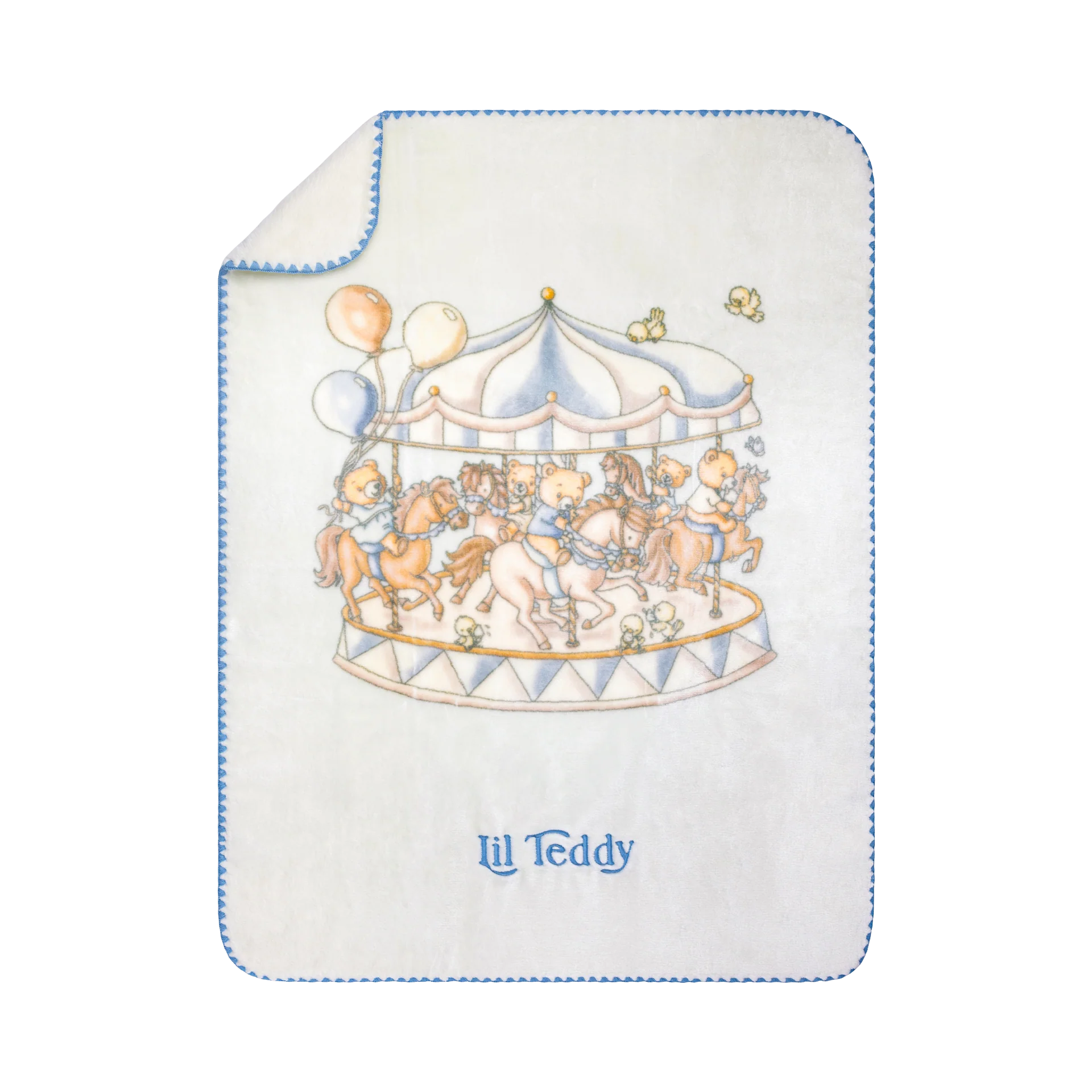 Lil Teddy's Merry Go Snuggle Blanket