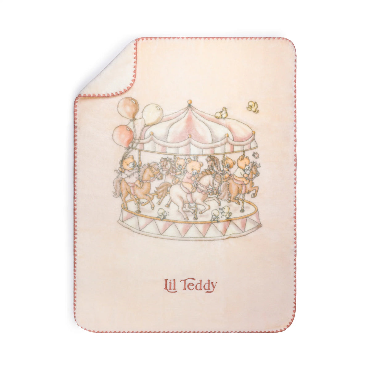 Lil Teddy's Merry Go Snuggle Blanket