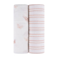 2 Pack Muslin Swaddle Blankets