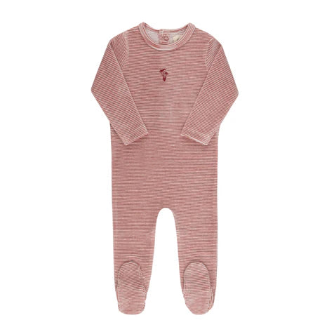 Velour Stripe Collection- Footie
