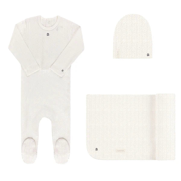 Squiggle Pointelle Layette Set