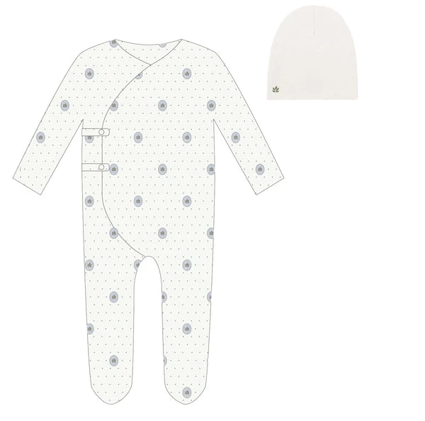 Floral Dot Collection Footie & Hat