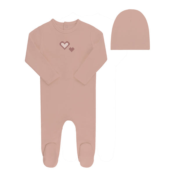 Cross Stich Footie & Beanie