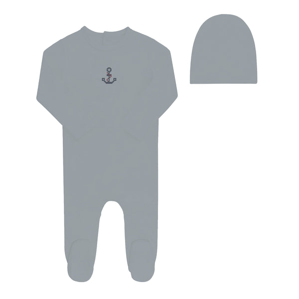 Cross Stich Footie & Beanie